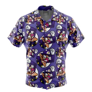 Waluigi Mario Bros Hawaiian Shirt | Cool Summer Anime Vibes for Men & Fans