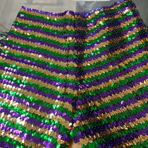 3 strip sequin shorts