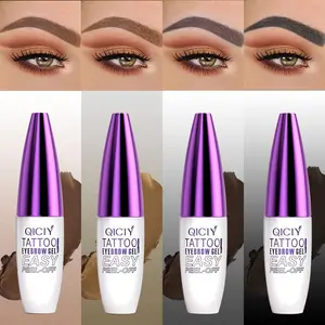 QICITY Tattooqil Semi-Permanent Eyebrow Cream  Natural Long-Lasting Tear-Off Makeup Cosmetic for Easy 3D Brow Shape Creation Cosmetics peel eyebrowstint date