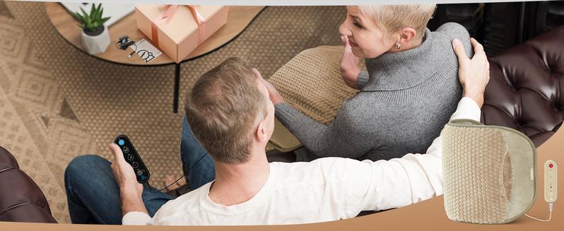 COMFIER Heating Pad for Back Pain Relief,Lower Back Massager with Heat with Hand Warmer Pocket,Extra-Large Size 61",Back Heating Pad for Period Cramps,Fast Heat Pad,Gifts for Women Men Mom Dad Heated Wrap