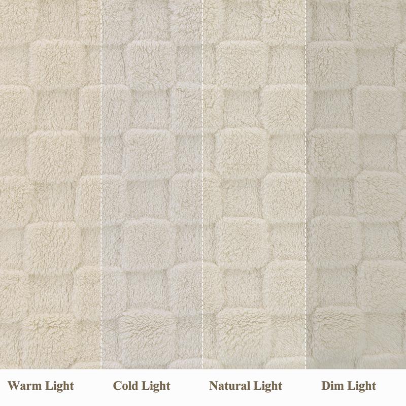 LOKHOM Ultra Soft Plush Fleece Blanket for Couch Fluffy Cozy Cable Jacquard Tufted Thick Warm Blankets for Winter Women Gift Ultra Soft Traditional