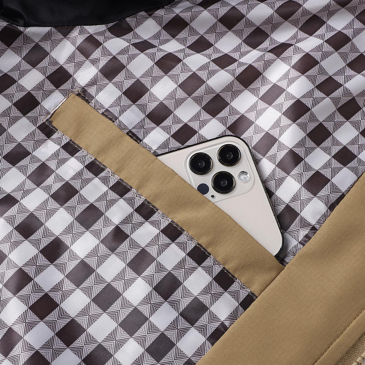 Men's Casual Stand Collar Jacket - Zippered Autumn Winter Coat with Pocket Design, Regular Fit, Sleek Appearance, Modern Men's Wear, Fine Tailoring, Autumn Outerwear, Winter Apparel