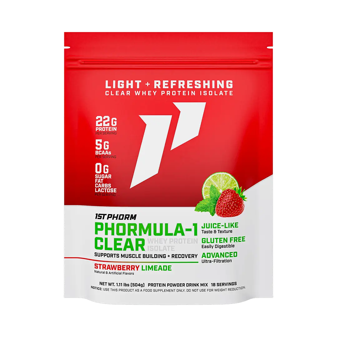 1st Phorm Phormula-1 Clear Whey Protein Isolate Shake Powder, Lactose, Soy, Nut & Gluten-Free, 0g Sugar