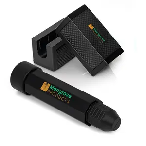 FULL Outboard Motor Support TS-Pipe GEN-2 (1-Pipe) AND ST-Stops (Pair) BLACK