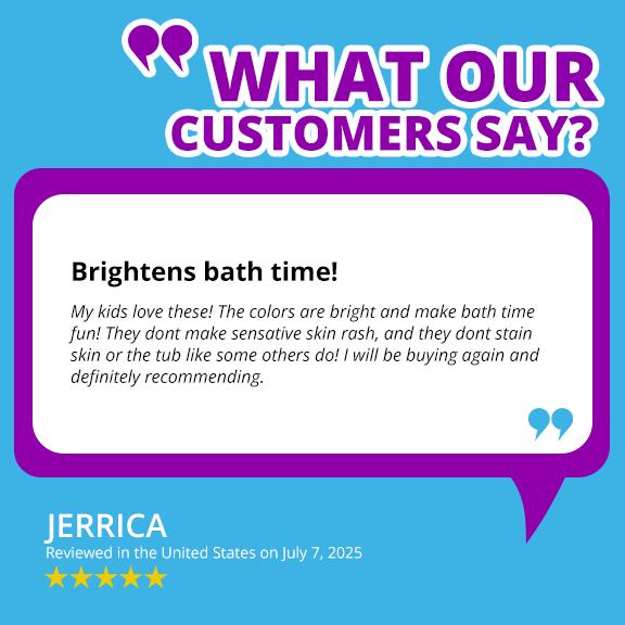 Tub Works Bath Color Fizzies 150 Count Non-Toxic Fragrance-Free Tablets for Kids Fun Baths 7 Vibrant Colors for Creative Bathtime Soap Body Care Skin Care Cleansing