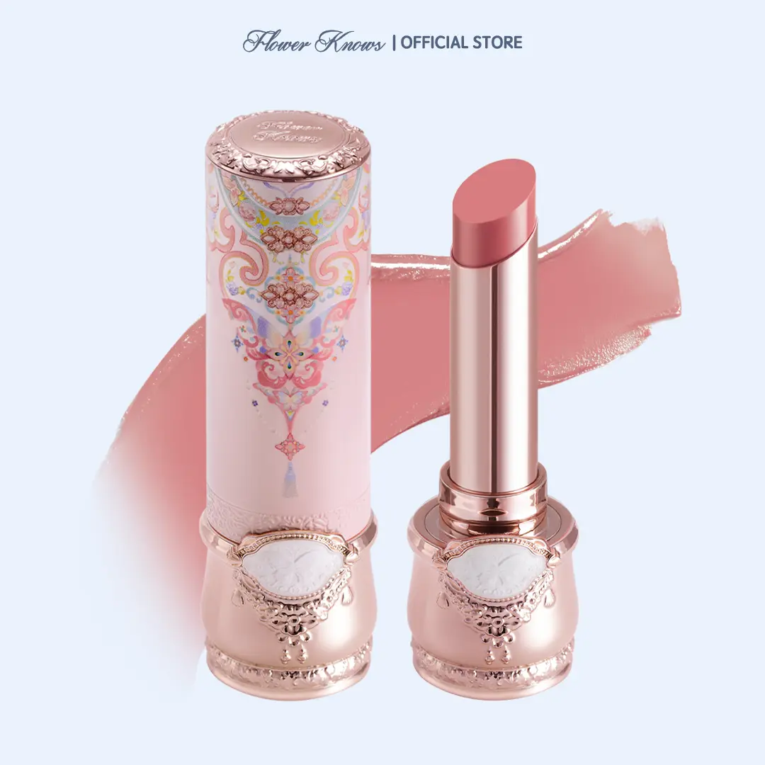 Flower Knows Butterfly Cloud Collar Collection Glossy Lipstick, Floral-Themed Modern Beauty Cosmetic, High-Quality Pigmentation, Long-Lasting, Nourishing Shine, Comfortable Wear, Blendable Lipgloss, #tiktokshopbacktoschool, #sohochic