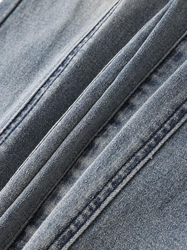 Elengatine Mid Rise Stretch Skinny Jeans - Medium Wash Women's Vintage Light Wash with Contrast Stitch Fit Bottom Fashionable All Seasons Below the Ankle Jeans for Trendy Streetwear and Daily Wear Pants Trouser