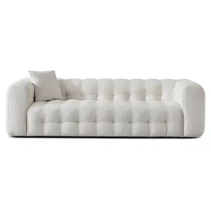 Marceille Modern Boucle Sofa in Cream