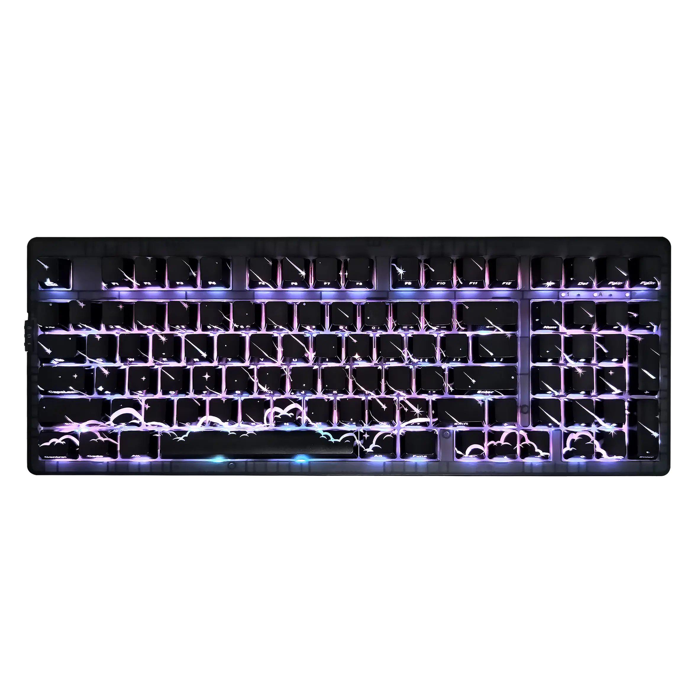 ZORNHER ZH980 Wireless Bluetooth Mechanical Gaming Keyboard - 95% Black Hot Swap Compact Layout, Linear Switches, 2.4GHz/USB C/BT5.0 Connectivity, , RGB Backlight, Gaming Accessories, Batteries, Kickstand, Back to School Pick