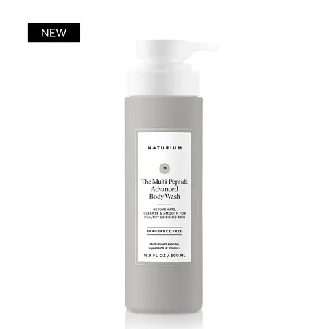 Naturium The Multi-Peptide Advanced Body Wash (500ml) - Support Skin's Moisture Barrier, Soften Skin's Surface, For Aging Skin