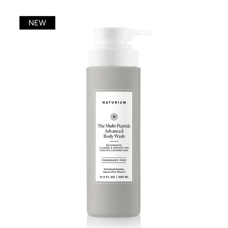 Naturium The Multi-Peptide Advanced Body Wash (500ml) - Support Skin's Moisture Barrier, Soften Skin's Surface, For Aging Skin