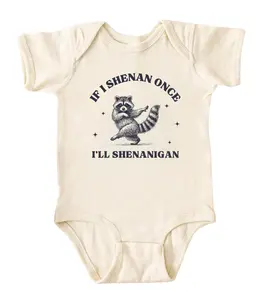 If I Shenan Once I'll Shenanigan Baby Onesie, Pregnancy Announcement Gift, Cotton Baby Clothes, Funny Baby Bodysuit
