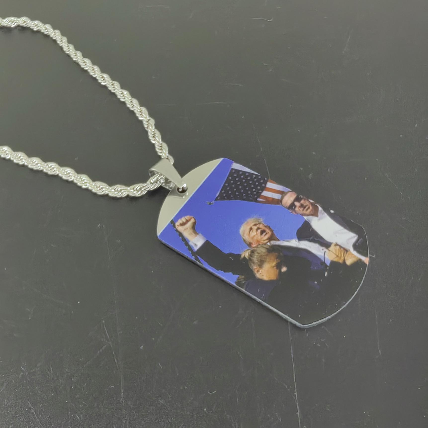 2024 Trump Printed Necklace Funny Gifts Interesting Necklace for Friends