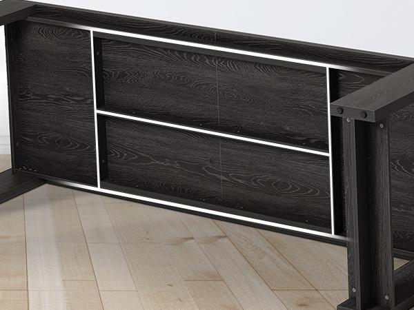 LITTLE TREE 86.61-Inch Dining Table for 6-8 People, Modern Narrow Long Kitchen Table with Pedestal Base, Farmhouse Extra Long Rectangular Dining Room Furniture, 27.56 x 86.61 x 29.53 Inches, Black