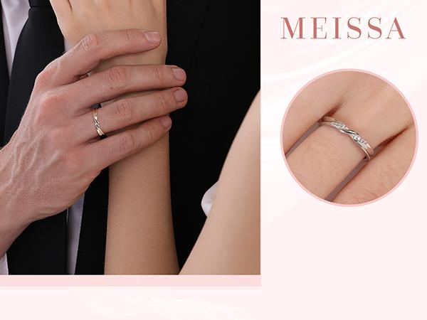 MEISSA Eternal Embrace Couples' Rings S925 Sterling Silver Mens Womens Matching Wedding Band Size Adjustable Personalized Gift Engrave Promise Ring Minimalist Perfect Gift Women Couple Ring for Women Handmade Engagement Christmas Gifts Gift for Her Women