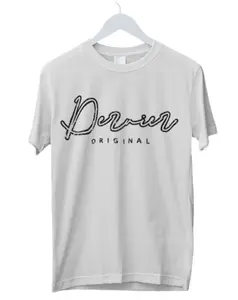 Dernier Distressed Script Tee