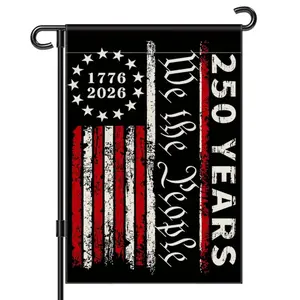 250th Anniversary Garden Flag, 250 Anniversary USA Flag American We the People 250 Years Patriotic Banner 1776-2026 Commemorative 4th of July Yard Sign Double-Sided Waterproof Garden Flag 12x18 Inch