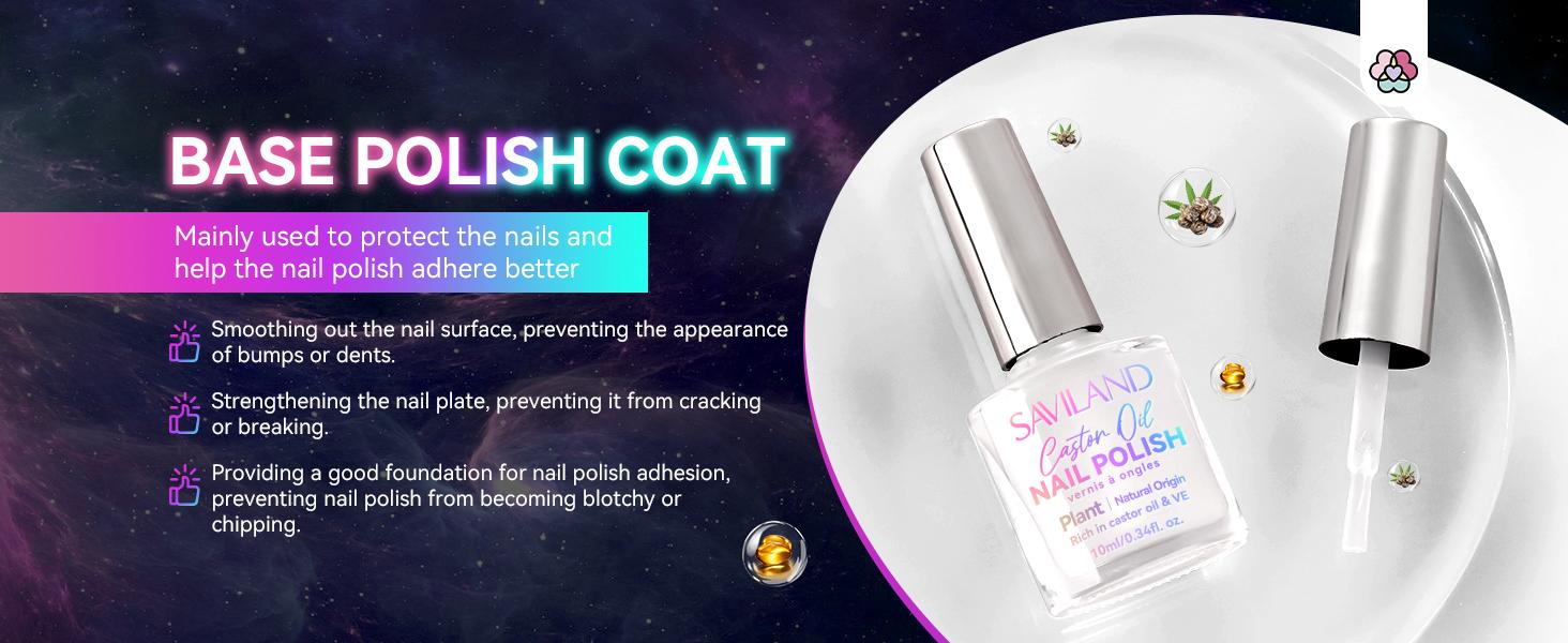 SAVILAND Glow-in-the-Dark Nail Polish Set: 12 Luminous Neon Vegan Shades Base & Top Coat Quick-Dry Formula Perfect for Salon Home DIY & Nail Art(All kits include a base coat and top coat for nail polish)