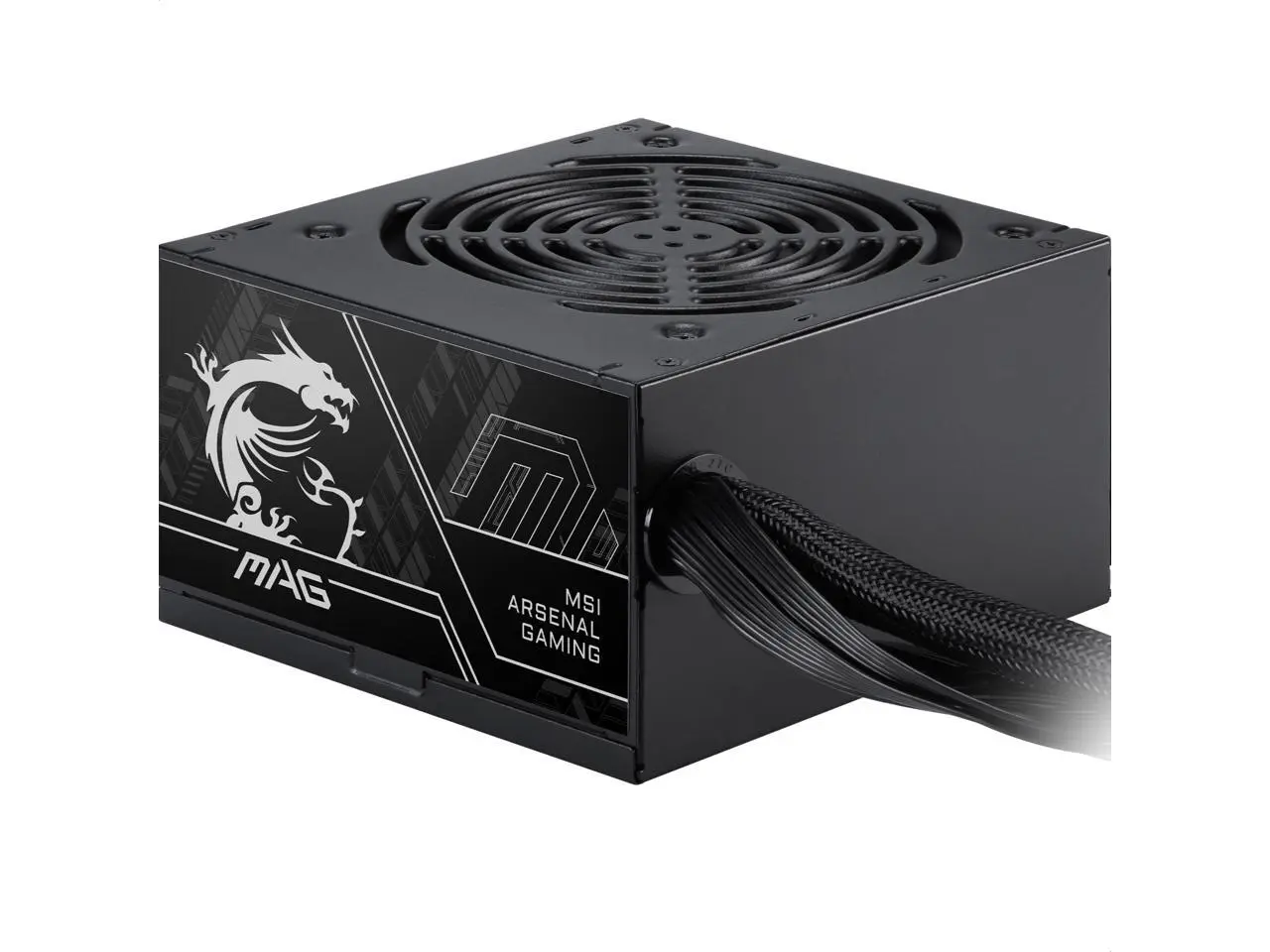 MSI MAG A600DN II Power Supply Unit, 600W, 80 PLUS Standard, ATX PSU, Black Flat Cables