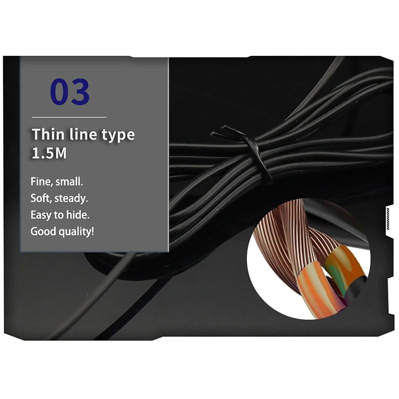 Car Interior Ambient LED Light Strip 3 Meter - Invisible USB Fiber Optic Atmosphere Lamp with APP Control