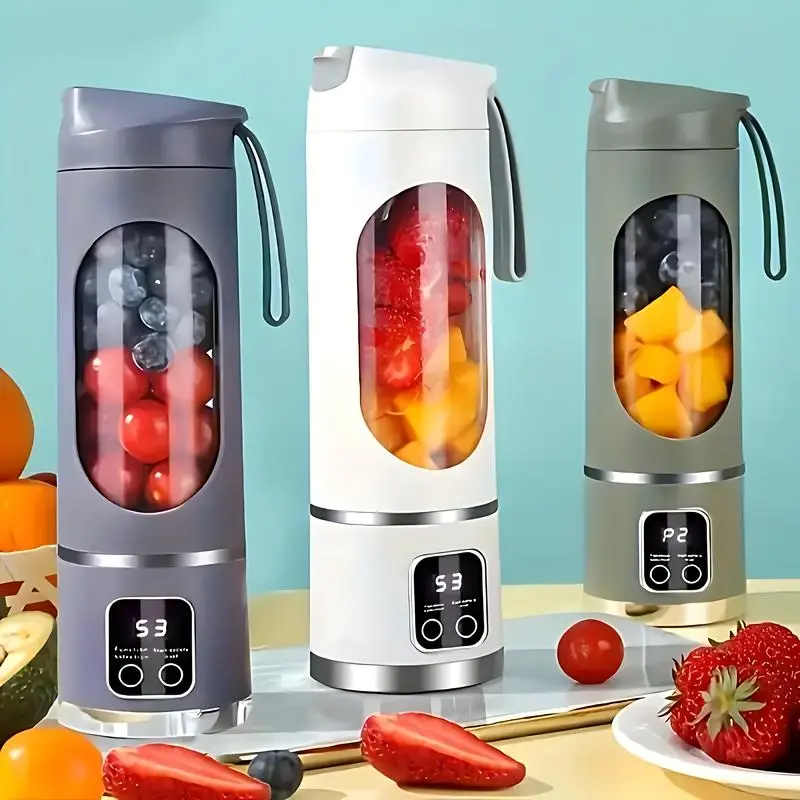 Portable Mini Juicer Blender Cup-USB RechargeableSmoothie Maker & Ice Crusher,Best Mini Blender for FreshJuice,Protein Shakes,Baby Food & Liquid Diets,Easy toClean Personal Blender for Home,Office,Dorm,Back toSchool Gifts,Portable Vegetable Juicer Cup