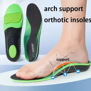 Arch Support Orthotic Insoles for Men & Women - Ultimate plantar fasciitis and foot pain relief. Comfortable flat feet shoe inserts perfect for standing all day and everyday walking comfort.