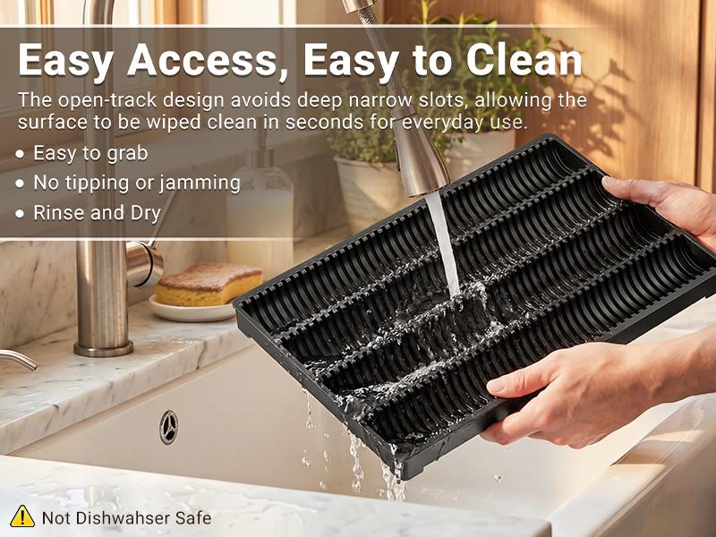 EVERIE Coffee Pod Storage Holder Coffeebar Organizer Insert Drawer Counter Compatible with Nespresso Vertuoline Capsules (NCT04)