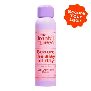The Frontal Queen Lace Adhesive Spray for Wigs - Invisible Lace Blend, Seamless Finish, Long-Lasting Hold, Beginner-Friendly, Sweat & Humidity Resistant, Ideal for Daily Use