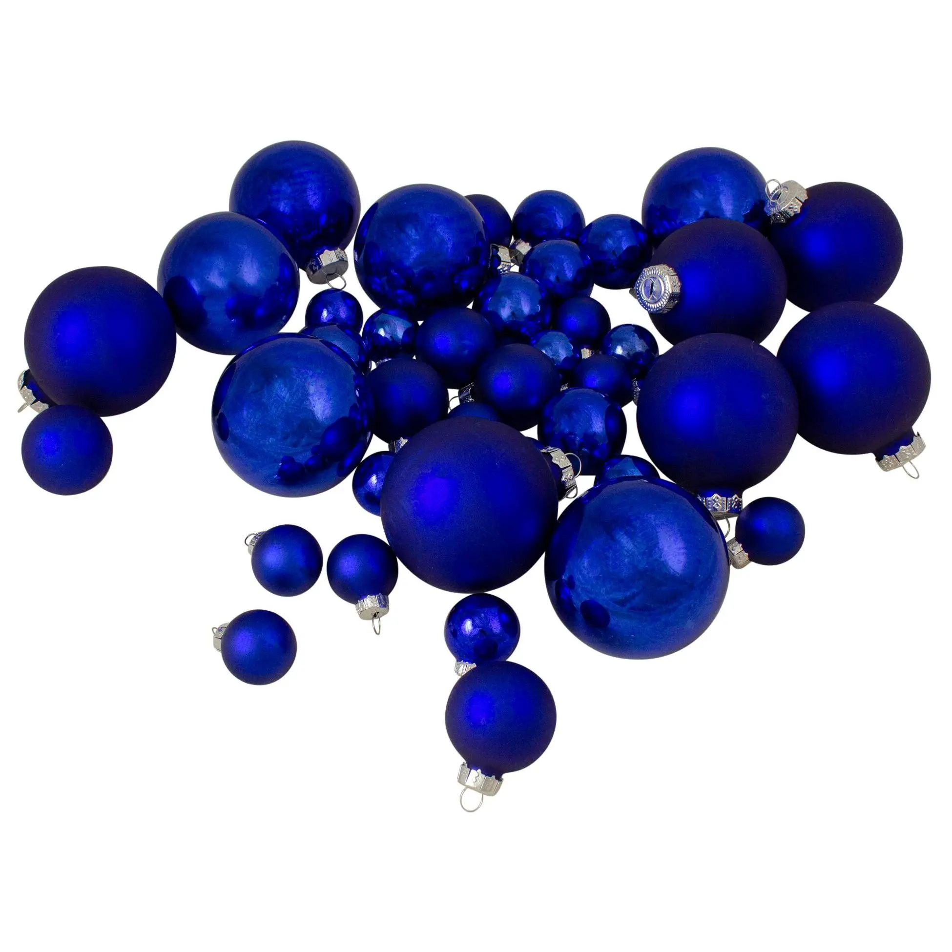 Northlight 40ct Shiny & Matte Glass Ball Ornaments