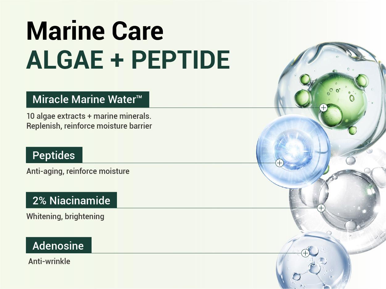 [Heimish] Marine Care Eye Cream (1.01 fl.oz / 30ml) with Marine Collagen & Peptides for Dark Circles, Wrinkle Care & Anti-Aging Springtok Brightening