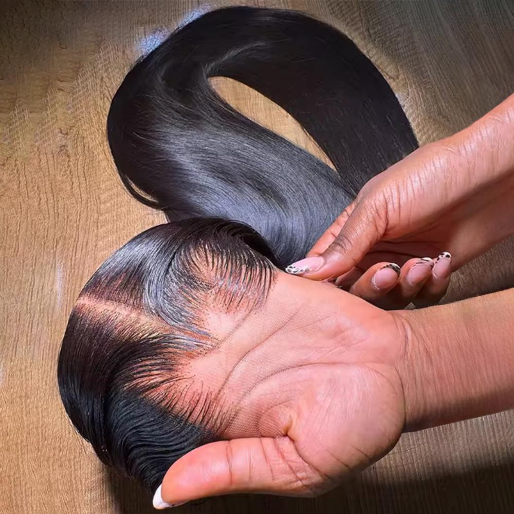 Bling Hair 180% Glueless Wigs Human Hair Ready To Wear Bone Straight Lace Front Wigs Human Hair 5x5 Pre Cut Hd Lace Closure Wigs For Women Bling Hair 180% Glueless Wigs Human Hair Ready To Wear Bone Straight Lace Front Wigs Human Hair 5x5 Pre Cut Hd Lace Closure Wigs For Women