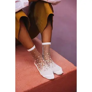 Nakameguro socks in White, from Atelier St Eustache