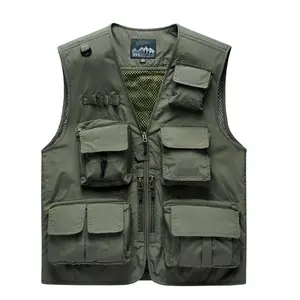 Men’s Lightweight Outdoor Photography Vest/Waistcoat, Plus Size, for Fishing