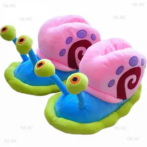 2025Unisex Snail Slippers Cartoon Home Indoor Sneaker Slippers Warm Plush