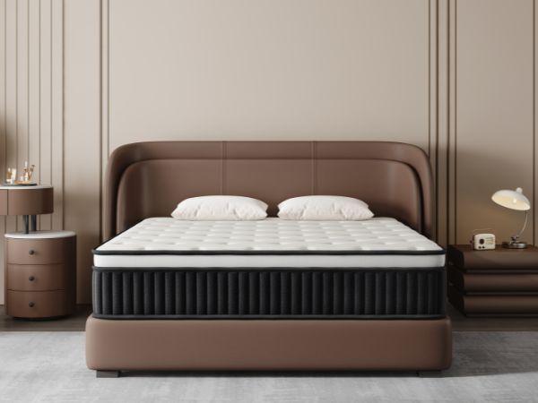 12/14 Inch Twin Full Queen King , Hybrid Memory Foam Mattress in a Box | Pocket Spring + Zoned Support | Soft and Comfortable, Pressure Relief, Medium Firmness, CertiPUR-US Certified( queen size mattress | full size mattress) fort able Coil sleep modern