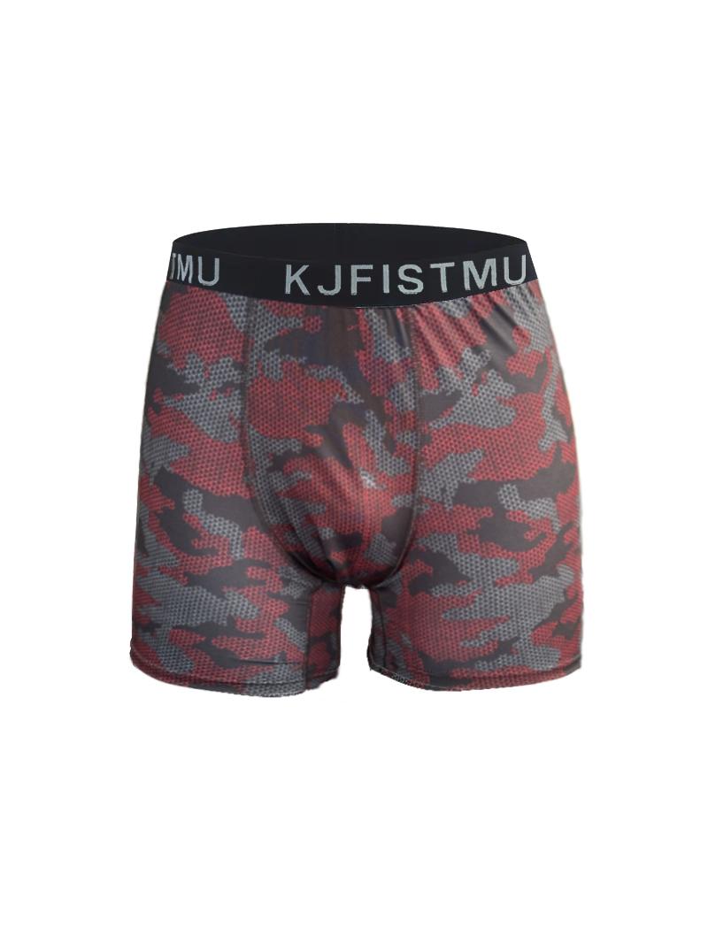 KJFISTMU Breathable Boxer Briefs 4pcs Men's Athletic Boxers Quick-Dry Polyester Sports Underwear with Elastane Shrink Resistant Lightweight for Training & Casual Wear Mixed Color Operator