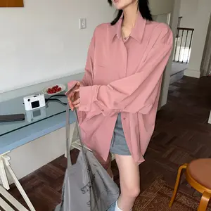 JCCC Button Down Dress Shirts for Women Long Sleeve Classic Fit Pink Shirt Woman Work Business Casual Collared Blouse Tops Formal Colorful Layering Outfits Black