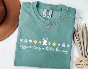 Comfort Colors Pregnancy Announcement T-Shirt, Easter Pregnancy Announcement TShirt, Expecting Mom Pregnancy Reveal