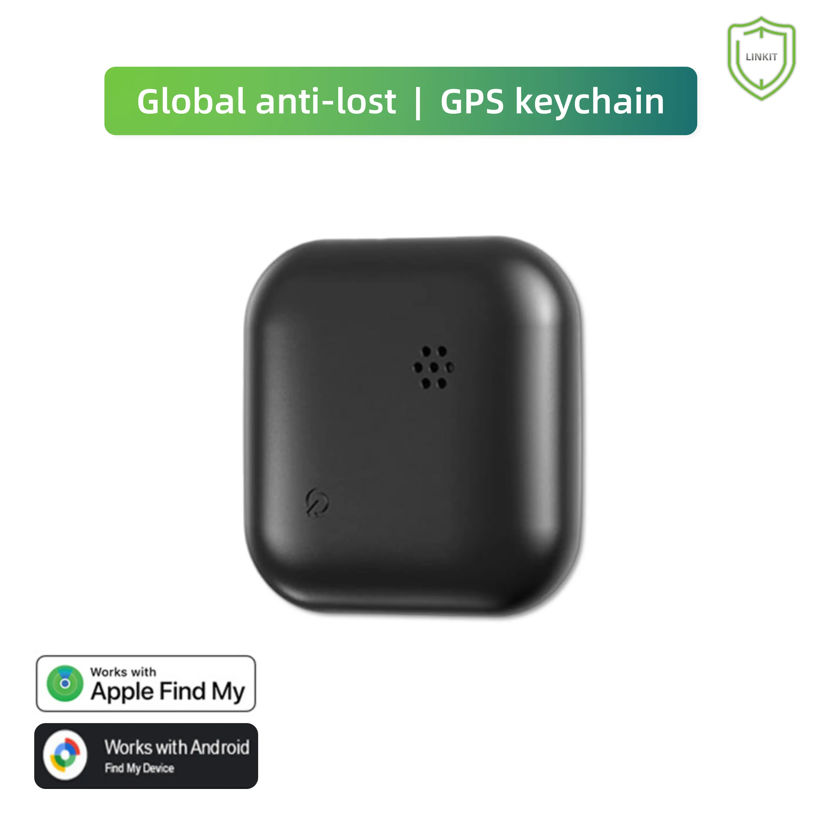 Smart Keychain GPS Tracker, Global Anti-Lost Locator, Compatible with Find My & Android decorative key