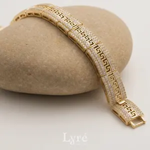 Helios Greek Key Bracelet