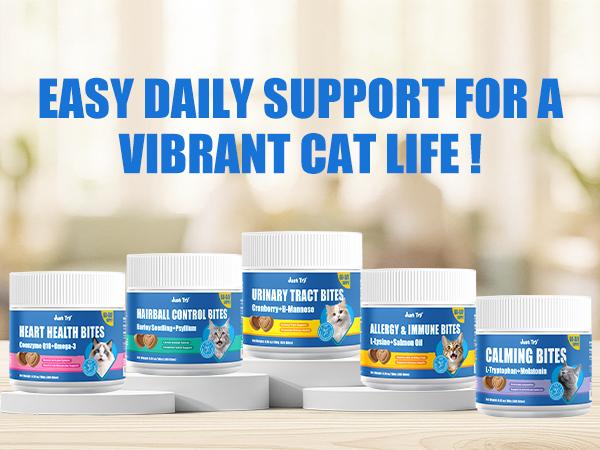 Just Try Urinary Tract Cat Bites - Urinary Support with Cranberry & D-Mannose Bladder Health Formula - Chicken Flavor 6.35 oz