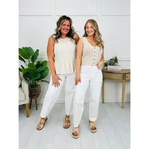 Judy Blue Dockside Darling Rigid Magic Barrel Jeans