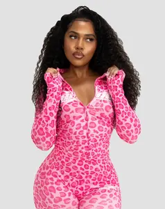 Y2K Cheetah Jacket Pink