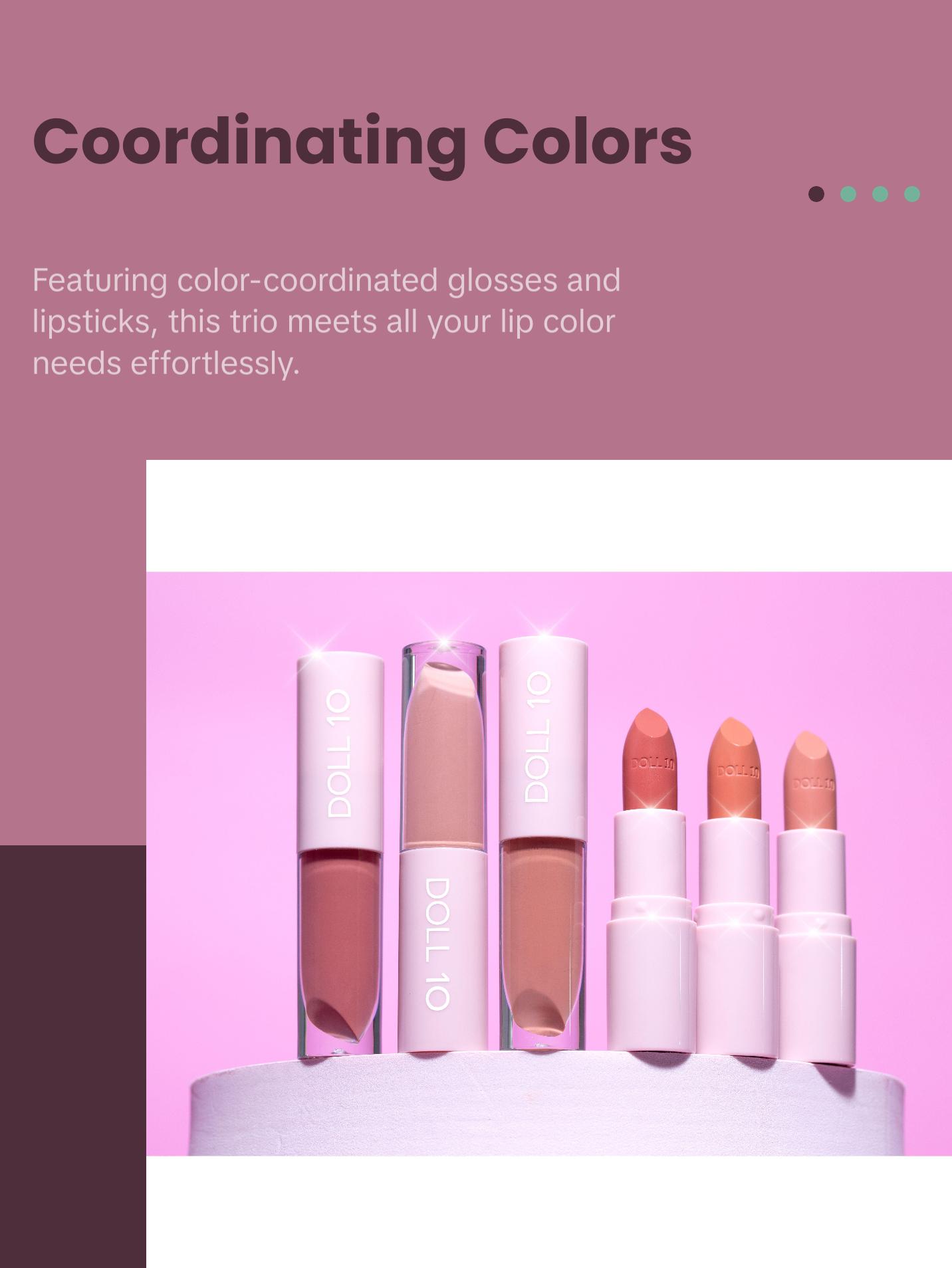 Your Lips But Plumper Lip Wardrobe Trio | Double-ended Lipgloss and Lipstick Duos