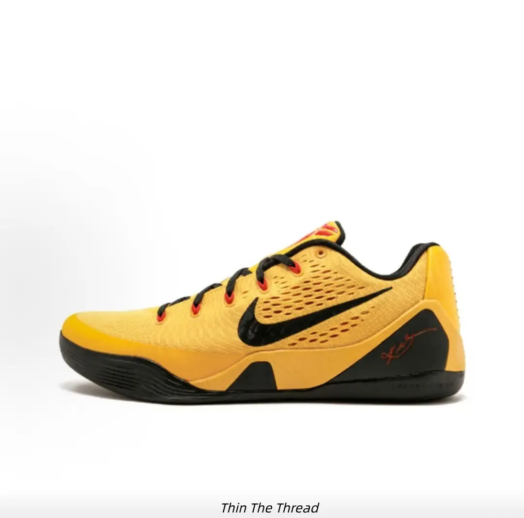 Bright Yellow Black Low Top Performance Basketball Shoes Breathable Engineered Mesh Non Slip Rubber Outsole Unisex Athletic Trainers