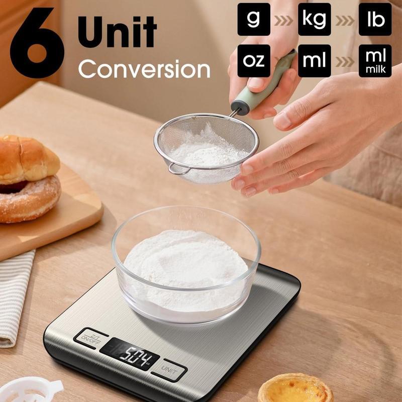 Digital Kitchen Scale, 1g-10000g Food Scale with LCD Display, Battery Require Multifunctional Kitchen Scale for Baking, Cooking, Diet Preparation Smart Nutritional Digital Kitchen Scale, 1g-10000g Food Scale with LCD Display, Battery Require Multifunctional Kitchen Scale for Baking, Cooking, Diet Preparation Smart Nutritional