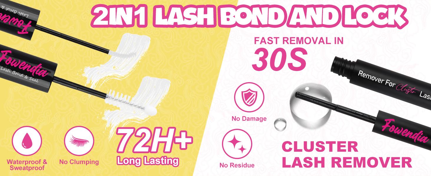 WiWiLink Sunset Wanna Be Freya Manga Lashes Cluster C D Curl DIY Lash Extension Kit and Lash Clusters 8-18mm with Bond Seal and Remover - Ultra-Thin Transparent Bands, Lash Magic Anime False Lash Extension Kit Makeup Cosmetic Makeup Individual Eyelash
