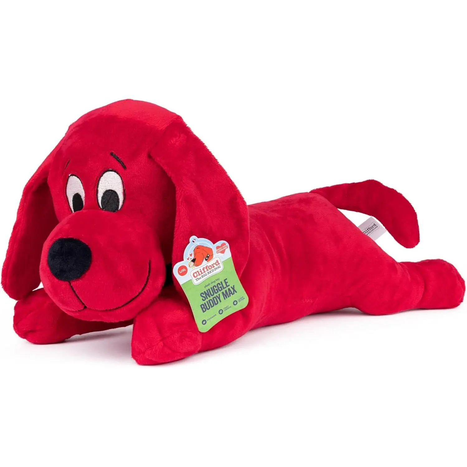 Clifford The Big Red Dog Large Dog Toy - Plush Squeaky Toy for pets, Crinkle Stuffed Animal for Puppies, Cute Indoor Chew for Medium & Small Dogs