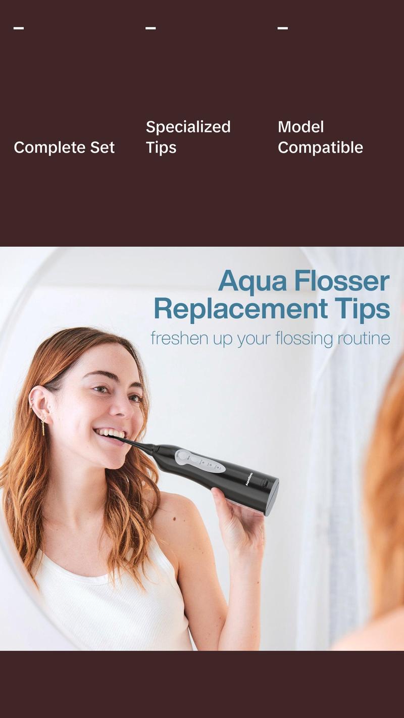 AquaSonic Aqua Flosser Replacement Tips, Water Flosser Replacement Tips, Oral Irrigator AquaSonic Aqua Flosser Replacement Tips, Water Flosser Replacement Tips, Oral Irrigator