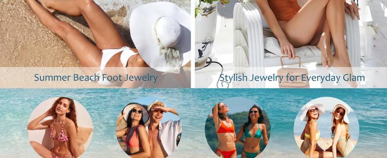 ORAZIO Gold Toe Rings for Women 14K Gold Filled Adjustable Open Band Set Include CZ Hug Rings Summer Beach Foot Jewelry